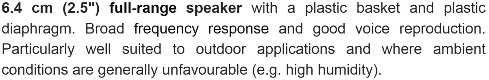 רמקול VISATON K 64 WP